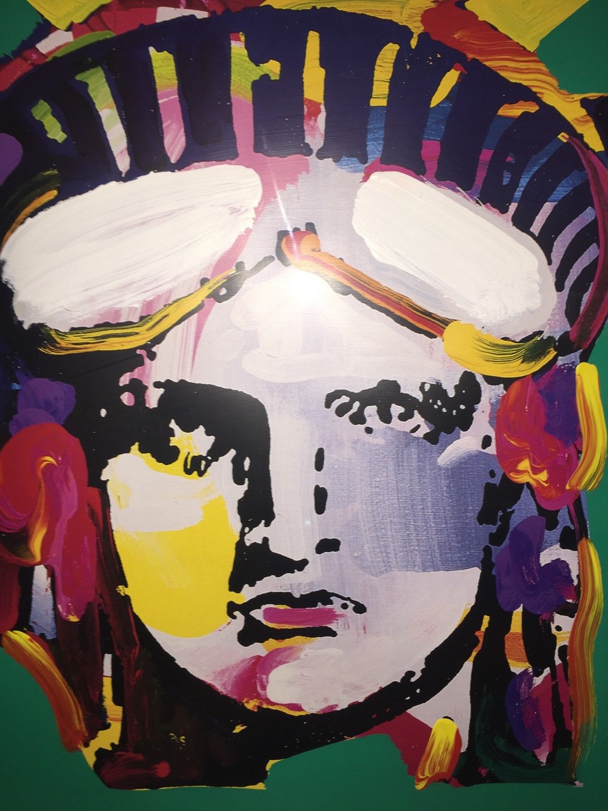 Peter Max, Delta - Liberty - Original Mixed Media with Acrylic Signed in Acrylic