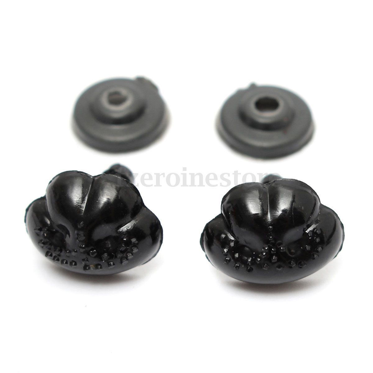 100Pcs Black Plastic Noses For Teddy Bear Puppy Doll Stuffed Animal Toy 15*12mm