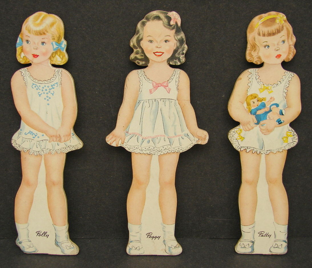 Vintage 1950s Stand Up Tekwood Paper Dolls Whitman Publishing Co Lot of 8