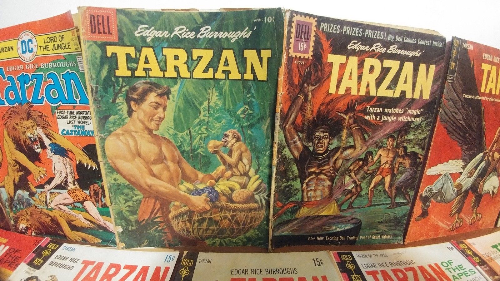 Tarzan of the Apes 13 Book Lot Dell #79,125,132,138,161,178,182,194,195,238,240