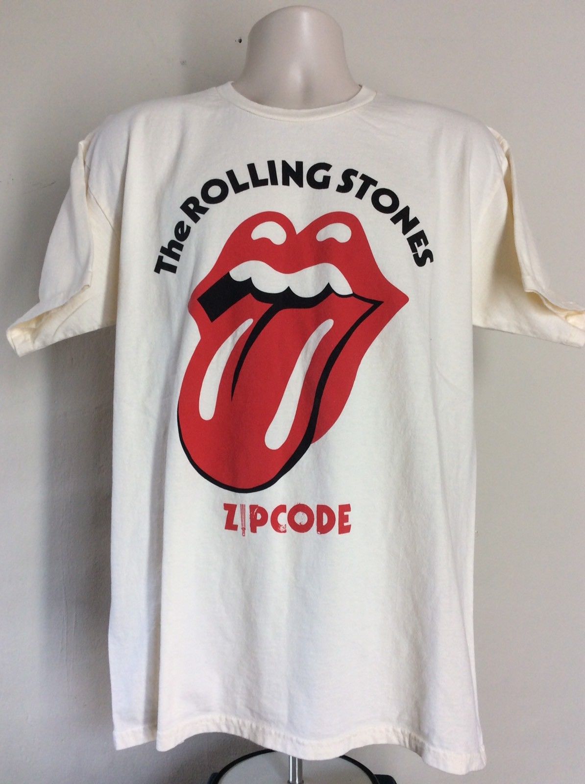 The Rolling Stones Zip Code Tour 2015 Concert T-Shirt L Classic Rock Band
