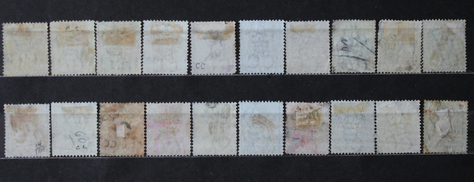 Malaya Straits Settlements QV 12C Blue Wmk.CC Used 20 Stamps