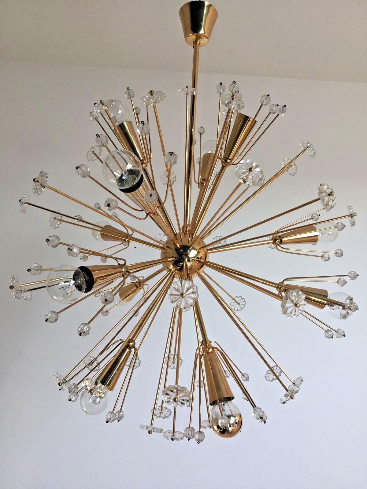 RARE Emil Stejnar Starbust Chandelier Mid Century Modern 1950s