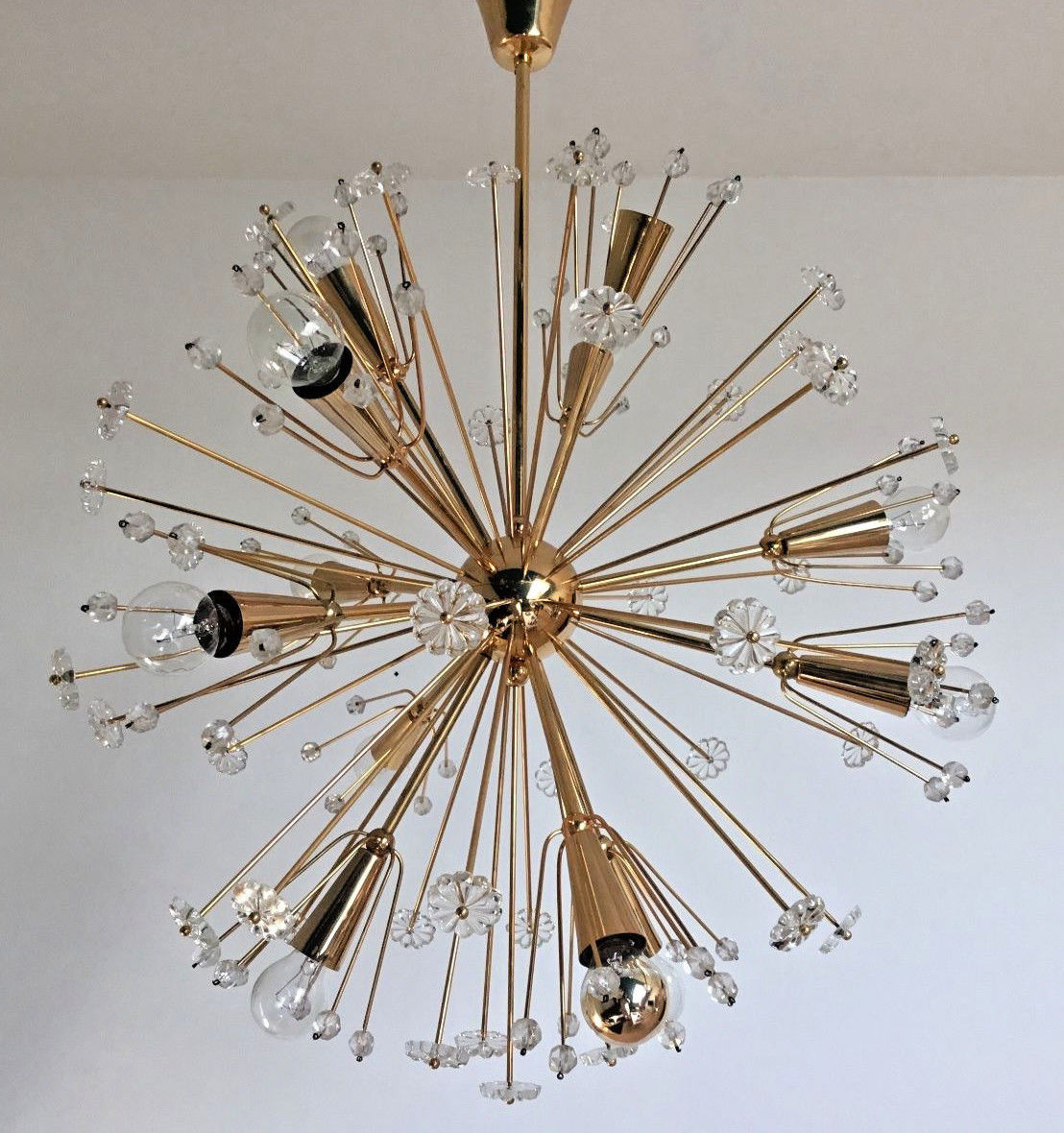 RARE Emil Stejnar Starbust Chandelier Mid Century Modern 1950s