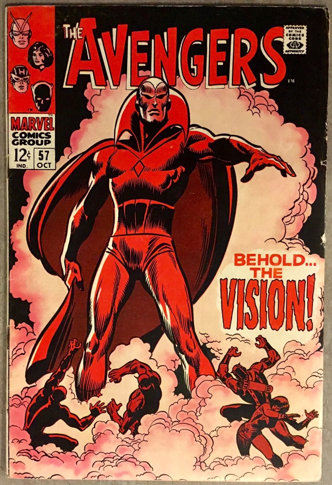 The Avengers #57 FN 6.0 FINE Oct 1968 1st Appearance of the Vision INFINITY WAR