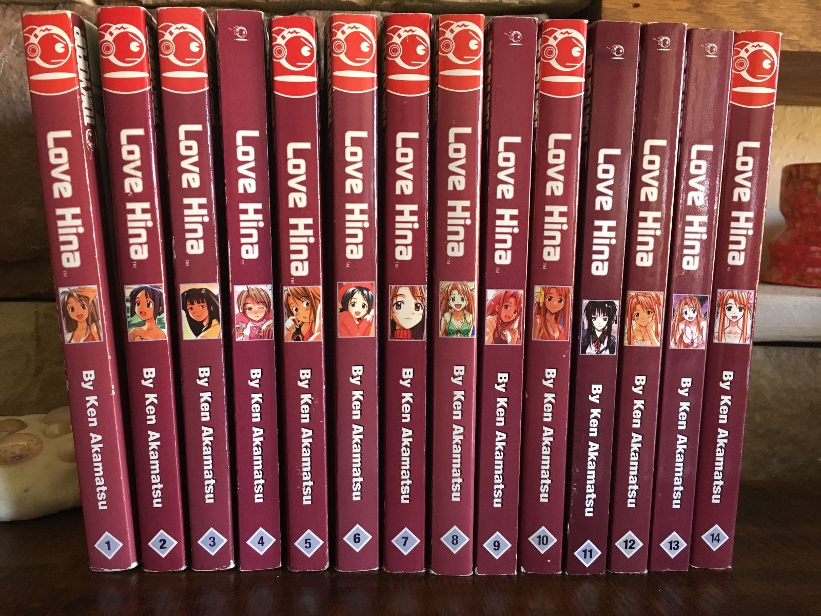 ** LOVE HINA VOLUMES  1-14  (COMPLETE SET) English -TOKYOPOP MANGALOT