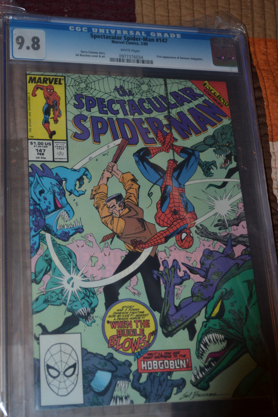 Spectacular Spider-Man #147 - 1st Appearance of Demonic Hobgoblin CGC 9.8