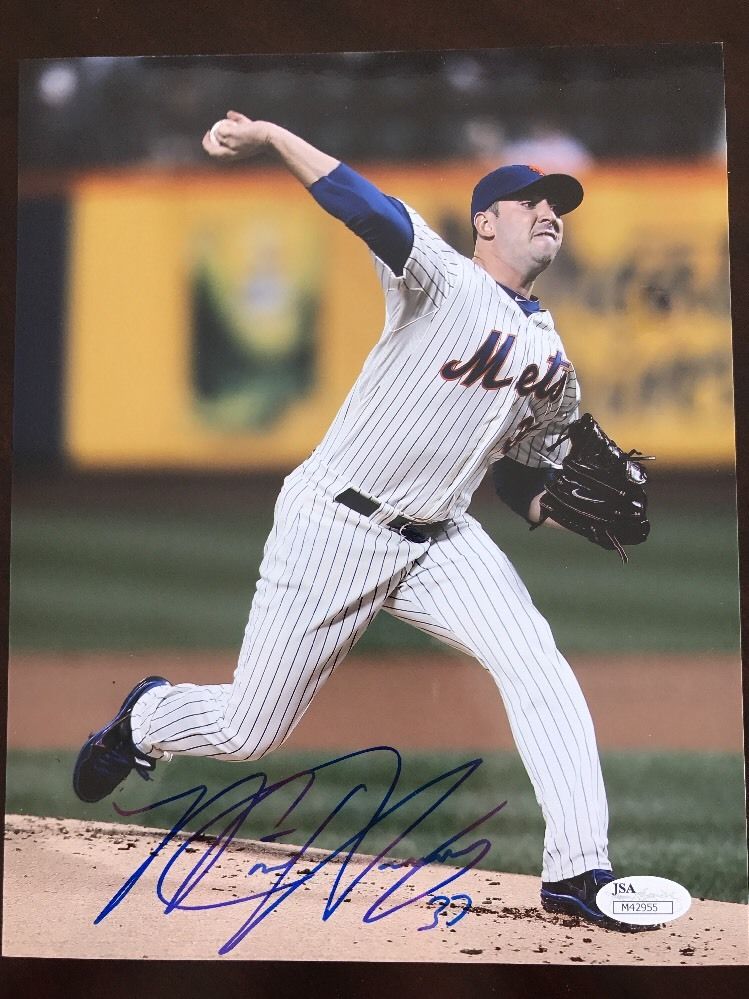 Matt Harvey New York Mets Signed 8x10 Photo JSA COA