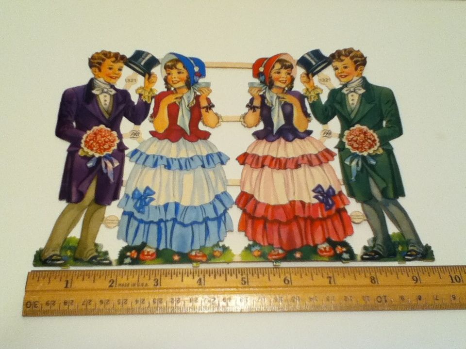 VINTAGE 1920's PAPER DOLLS 4 MADE IN WEST GERMANY