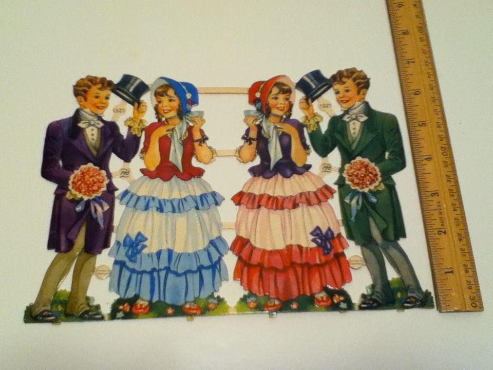 VINTAGE 1920's PAPER DOLLS 4 MADE IN WEST GERMANY