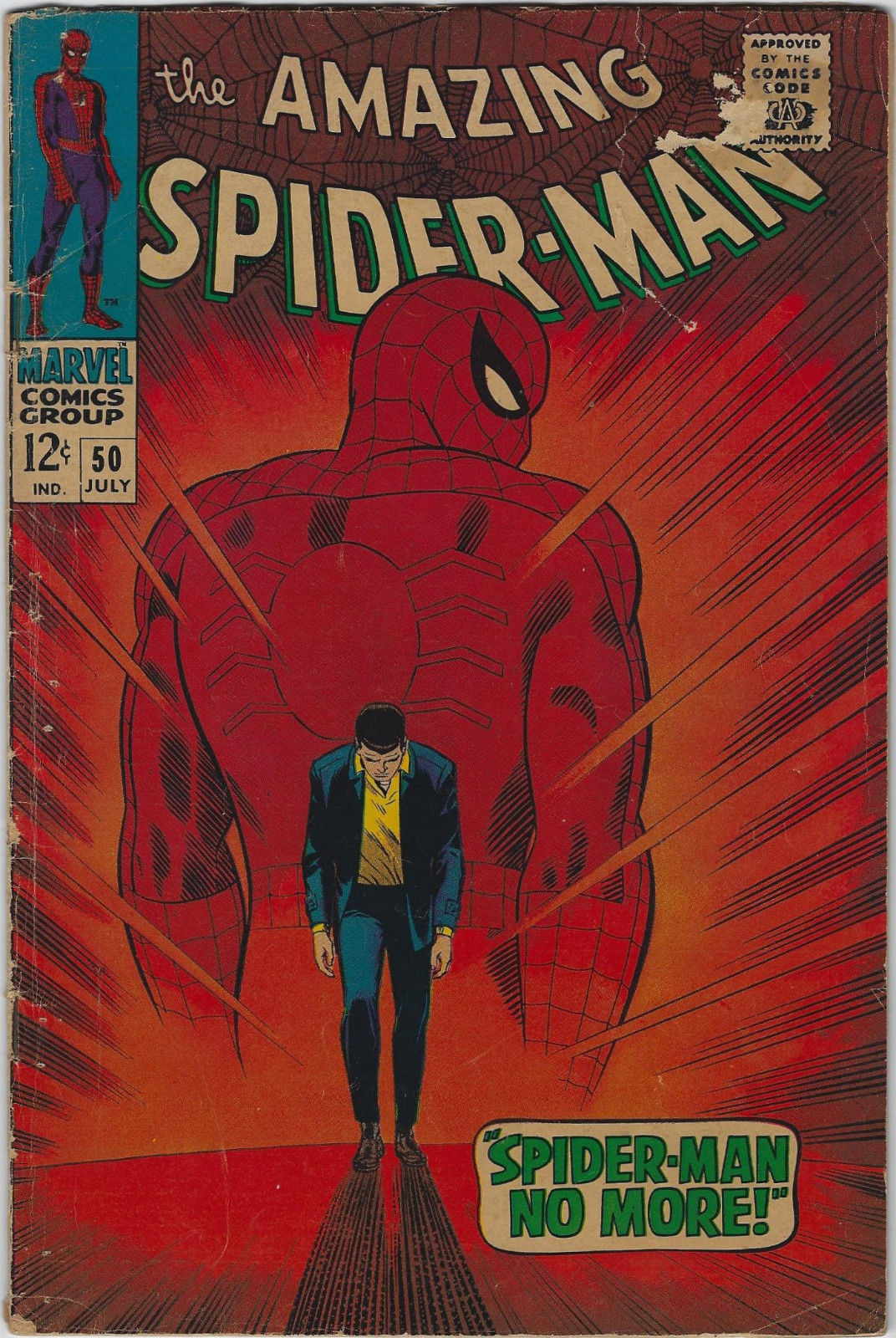 Amazing Spider-Man #50 (1967, Marvel) 1st App Kingpin, Stan Lee, Romita, G/VG-