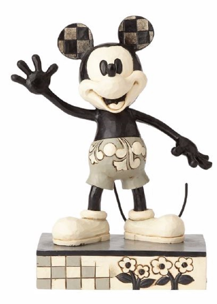 Jim Shore Disney Get a Horse Black White Minnie and Mickey Mouse Figurine Set 2