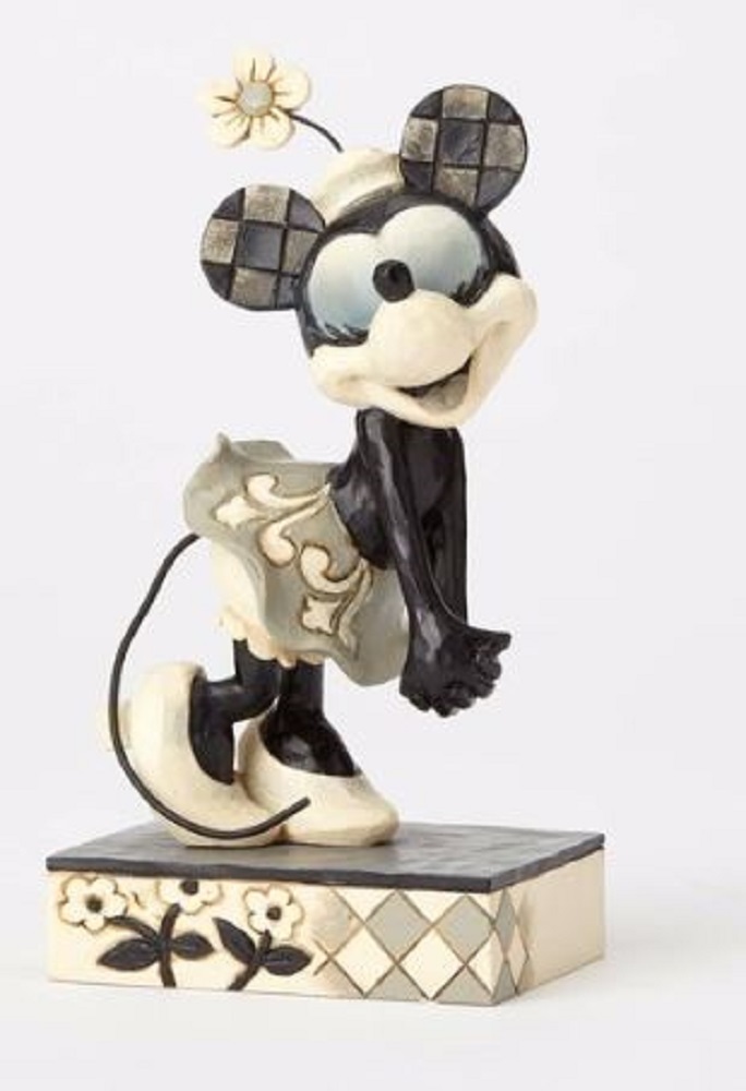 Jim Shore Disney Get a Horse Black White Minnie and Mickey Mouse Figurine Set 2