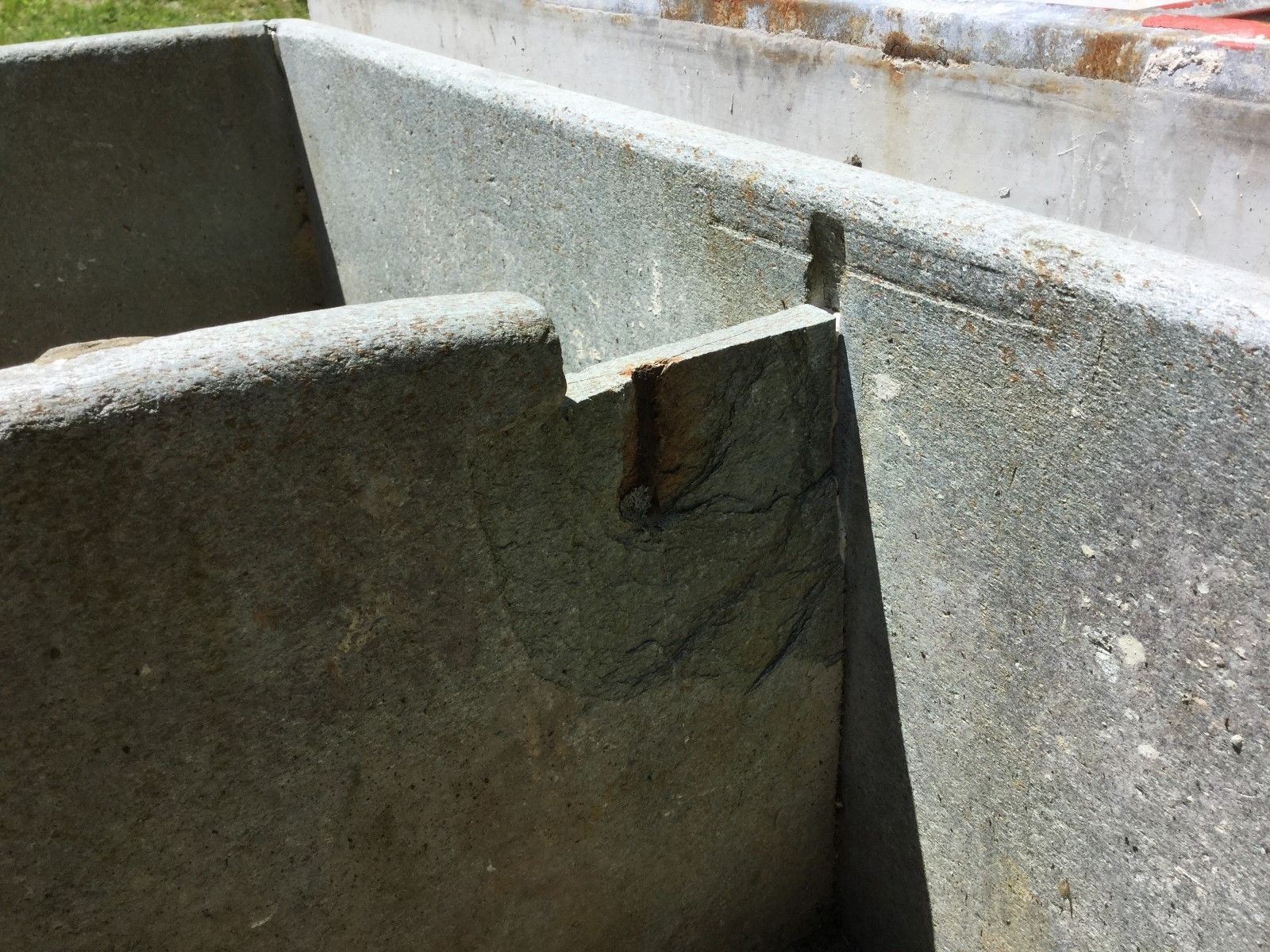 Antique Vintage Old Deep Double Basin Soapstone Sink Laundry