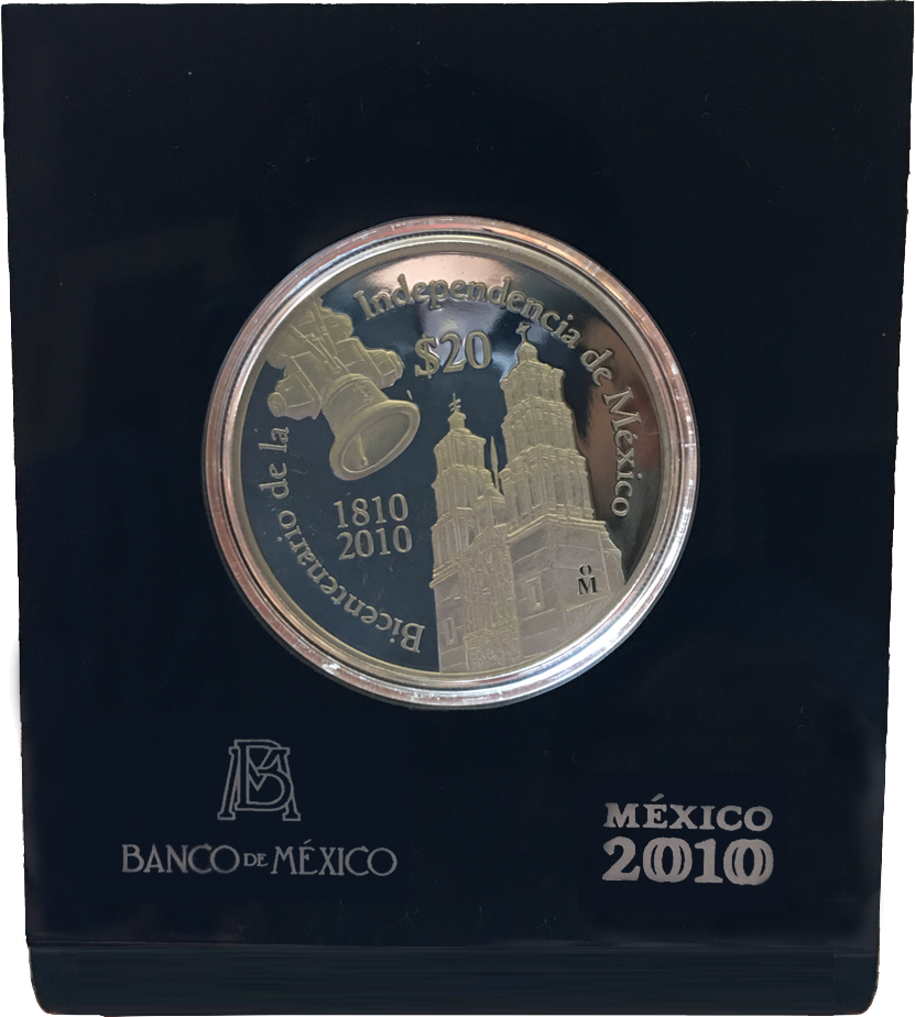 KM#939 Mexico 20 Pesos 2Oz Silver - Dolores Parish Church PROOF - Free Shipping