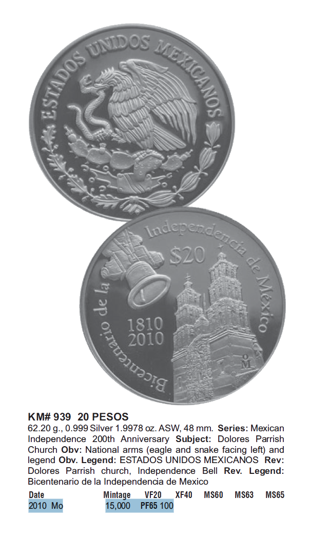 KM#939 Mexico 20 Pesos 2Oz Silver - Dolores Parish Church PROOF - Free Shipping