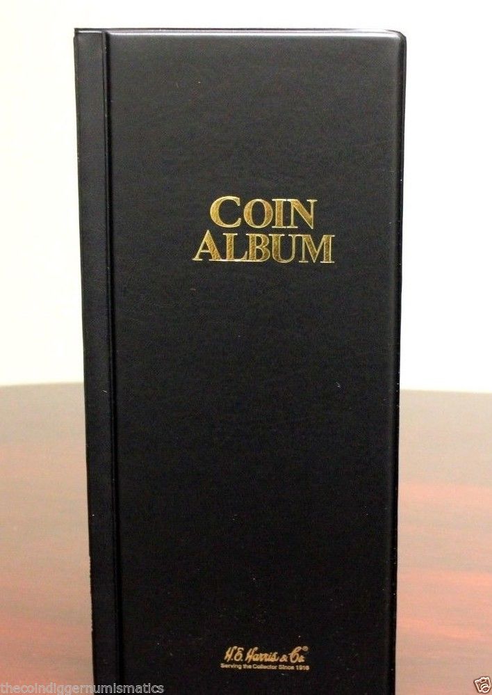 Harris Coin Stock Book 80 Pocket Album for 2x2 Holders Storage Whitman