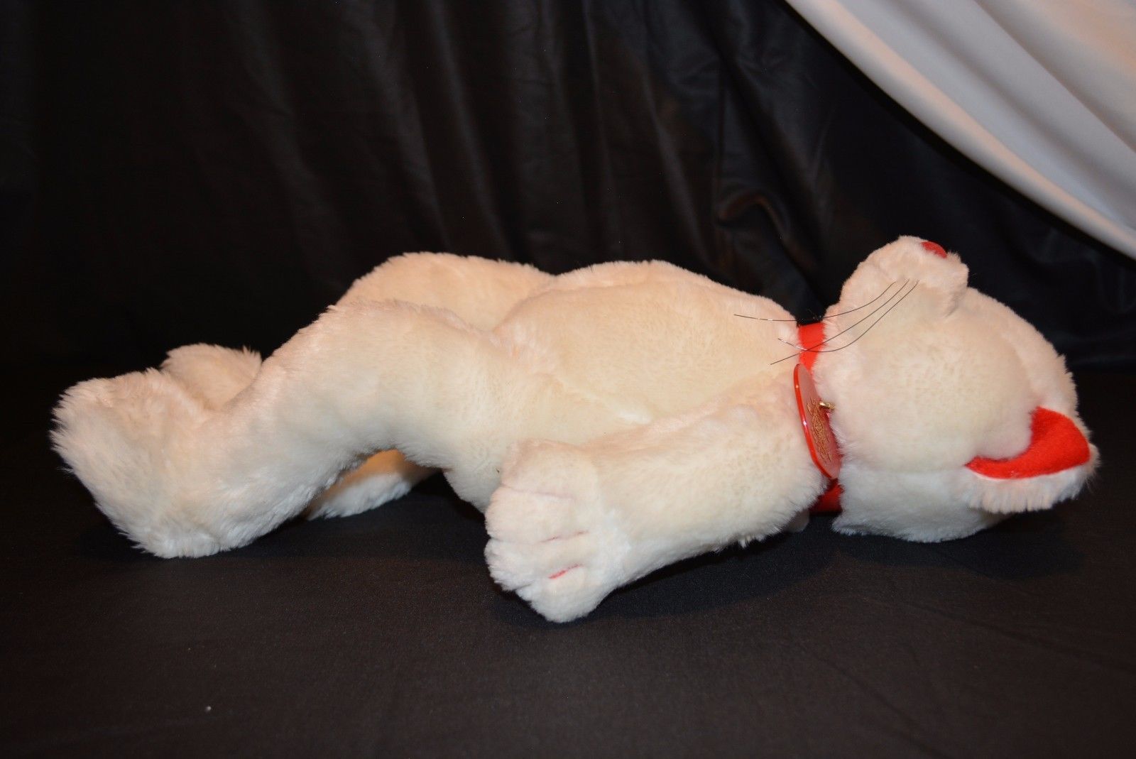 Build A Bear Floppy Cat Limited Edition 16" Stuffed Animal Plush White Retired