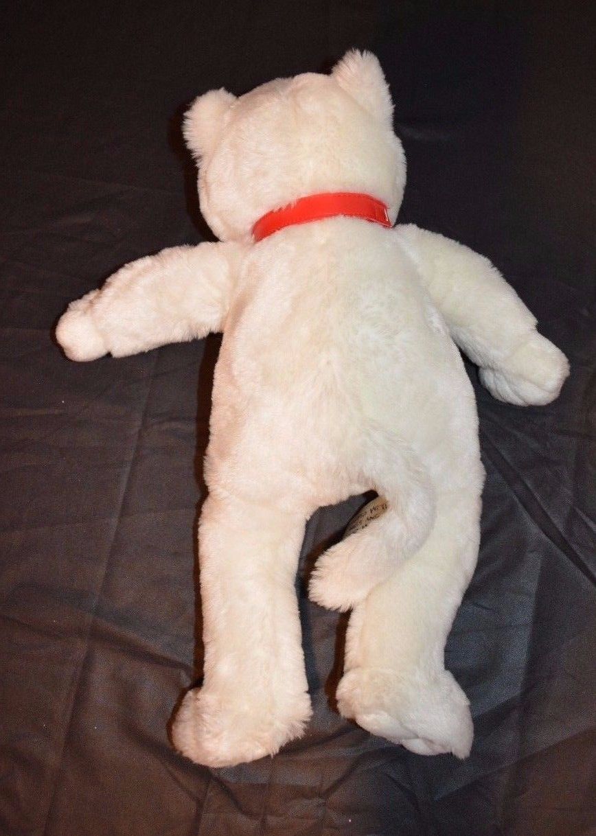 Build A Bear Floppy Cat Limited Edition 16" Stuffed Animal Plush White Retired