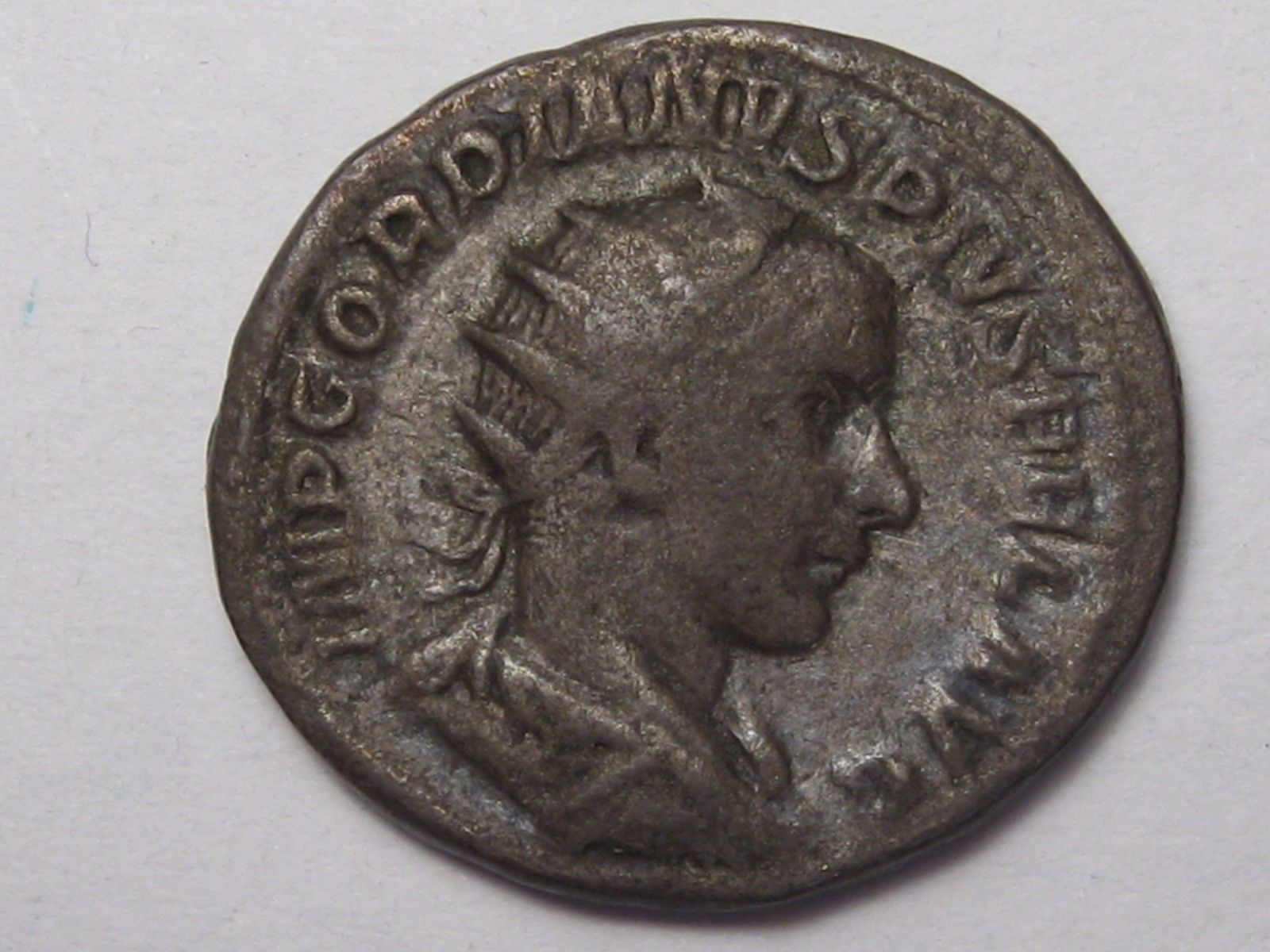 Roman Ancient Coin: Gordian III Antoninianus. Jupiter Standing. RIC84, S-8615.