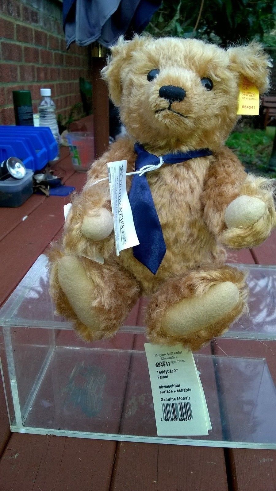 Genuine Mohair Steiff  'Father' Teddy Bear, never used with Button