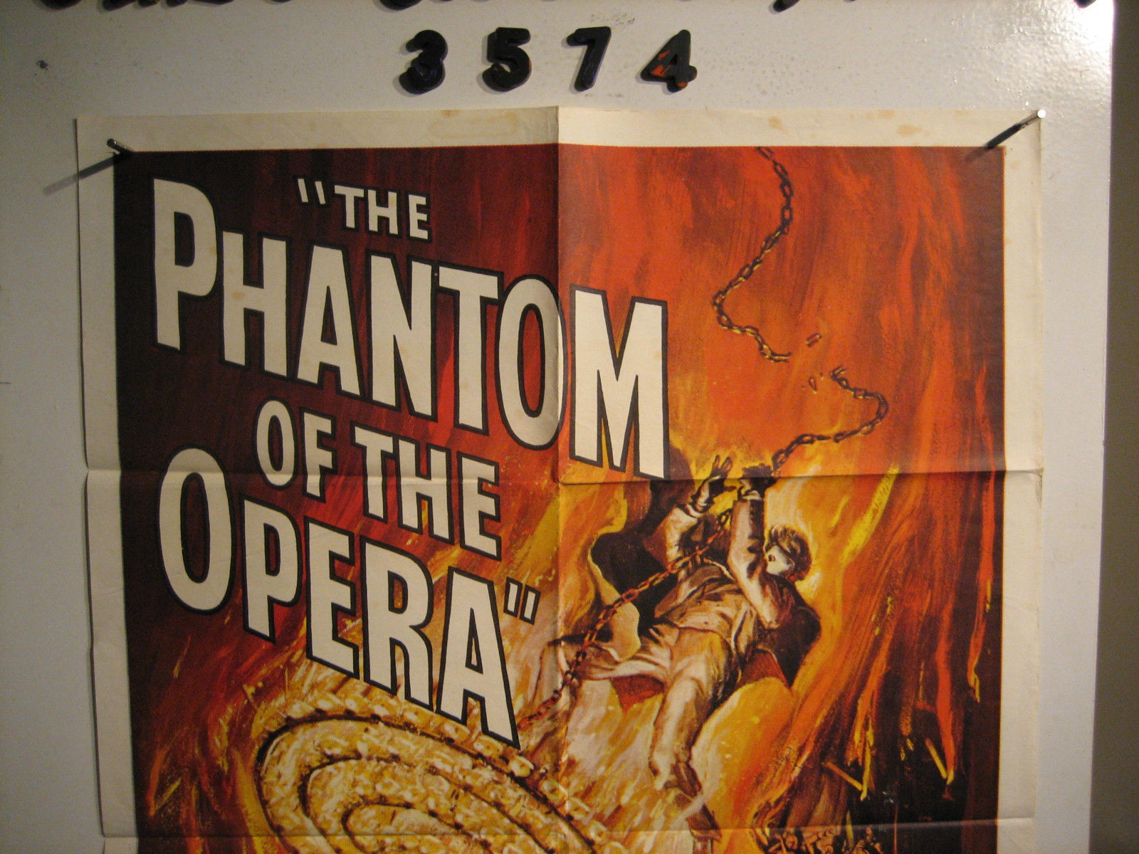 The Phantom of the Opera Original 1sh Movie Poster '62 Hammer horror