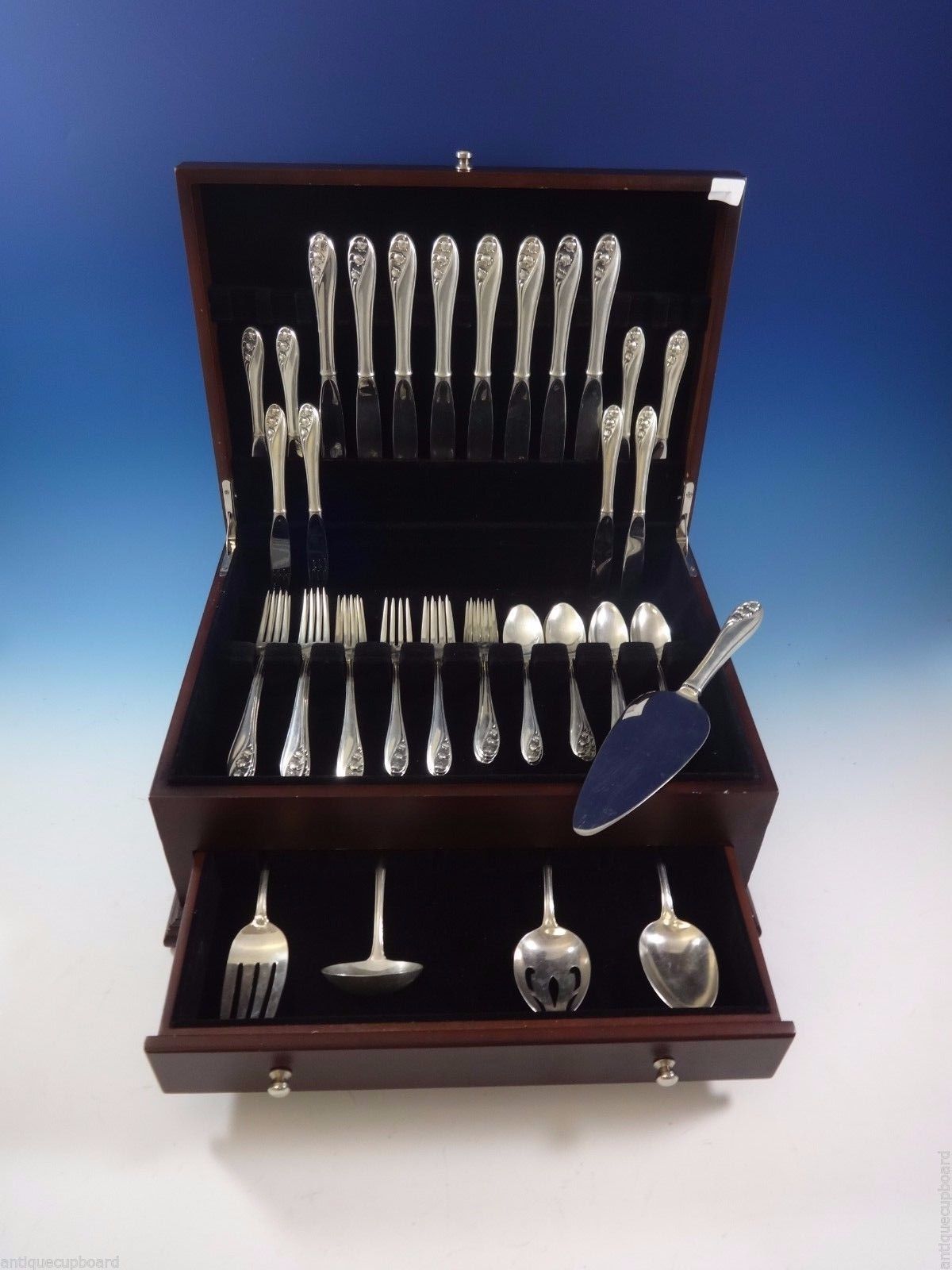 Lily of the Valley by Gorham Sterling Silver Flatware Set 8 Service 45 Pieces