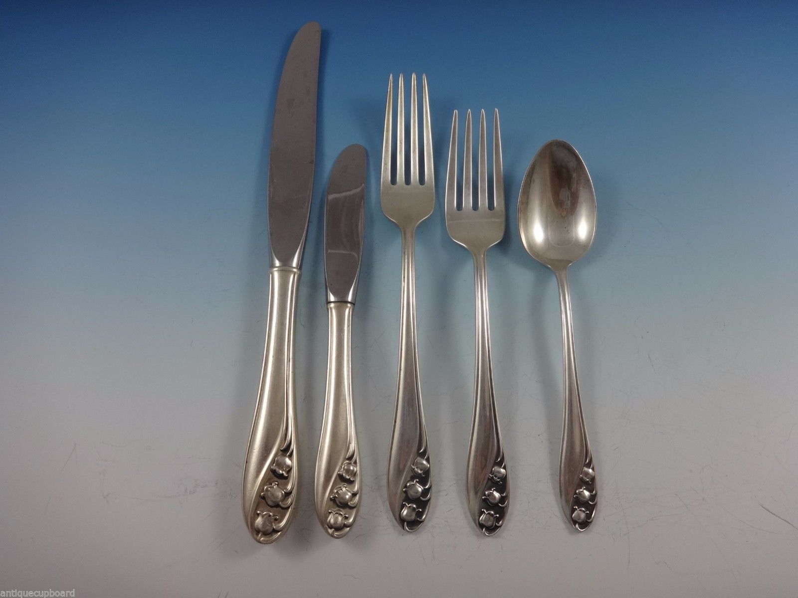 Lily of the Valley by Gorham Sterling Silver Flatware Set 8 Service 45 Pieces