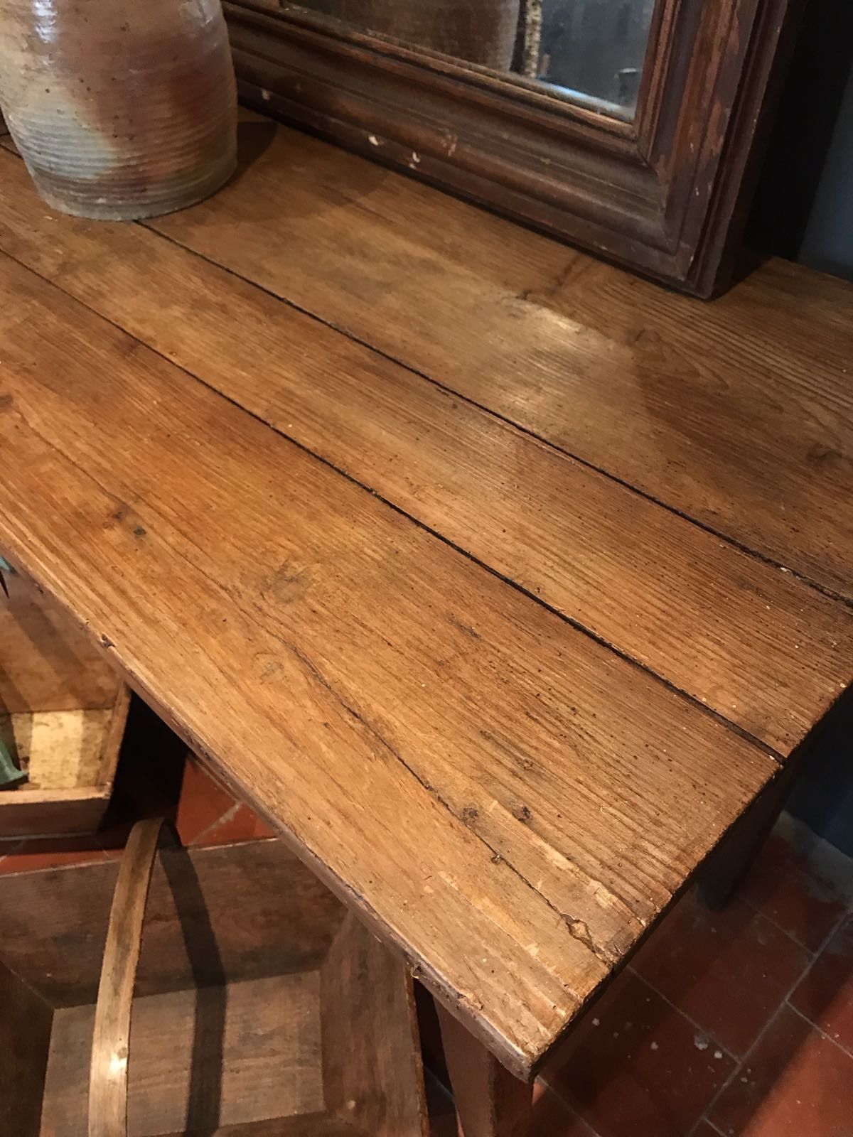 Lovely Antique French Country Farmhouse Kitchen Dining Table