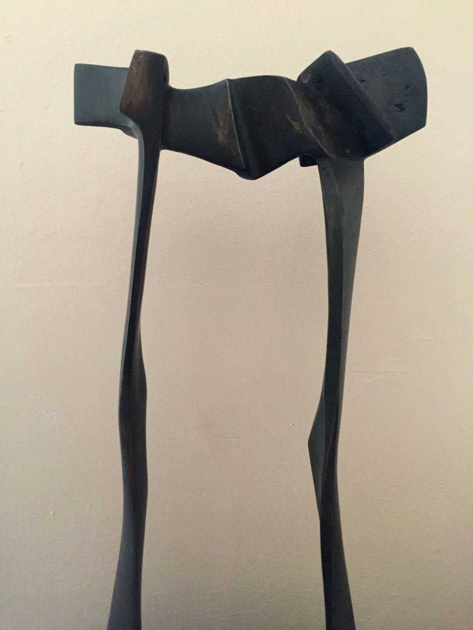 Vintage JOHN D. CLARK Bronze MODERN SCULPTURE Metal Art Mid Century ABSTRACT SWC