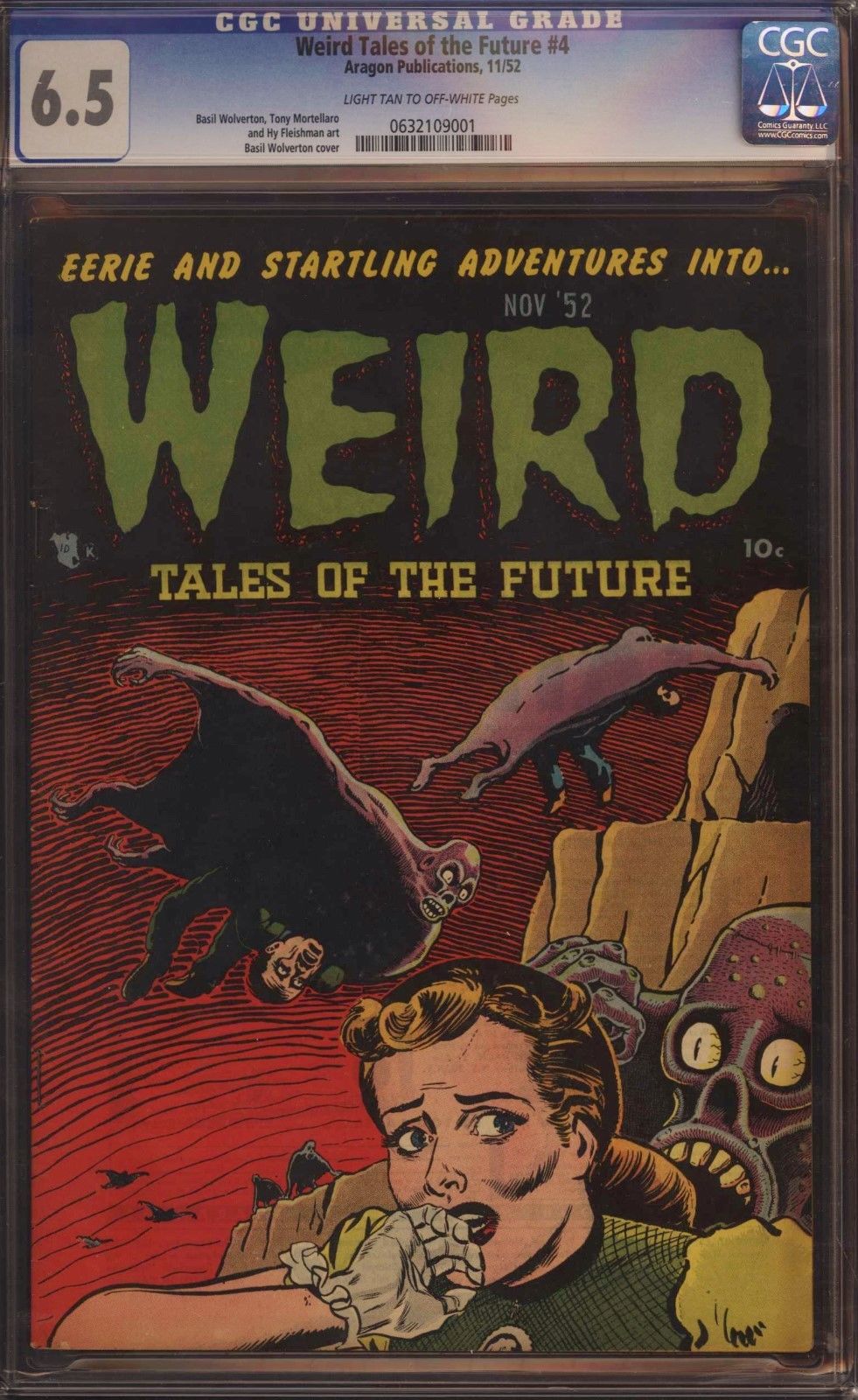 Weird Tales of the Future 4 CGC 6.5 BASIL WOLVERTON 1952 NICE PRECODE 0632109001