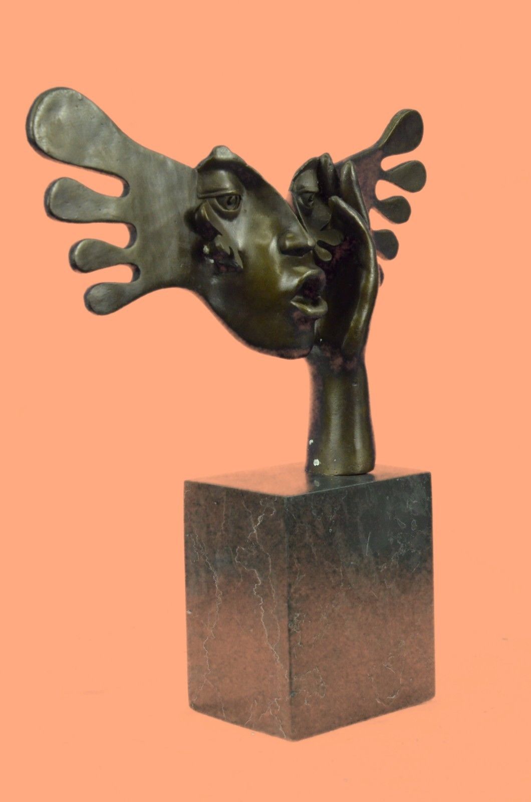 Sculpture Statue Fine Art Surreal signed Salvador Dali Hand Made Figurine Figur