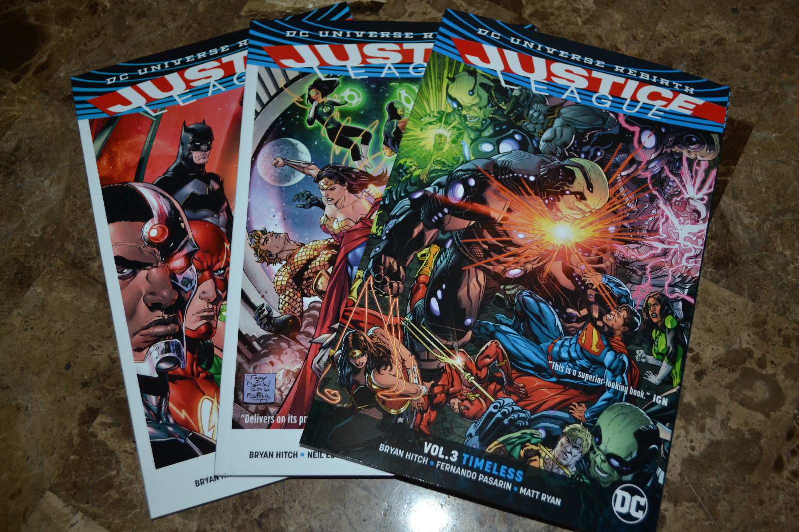 DC Universe REBIRTH Justice League Volume 1-3 TPB's