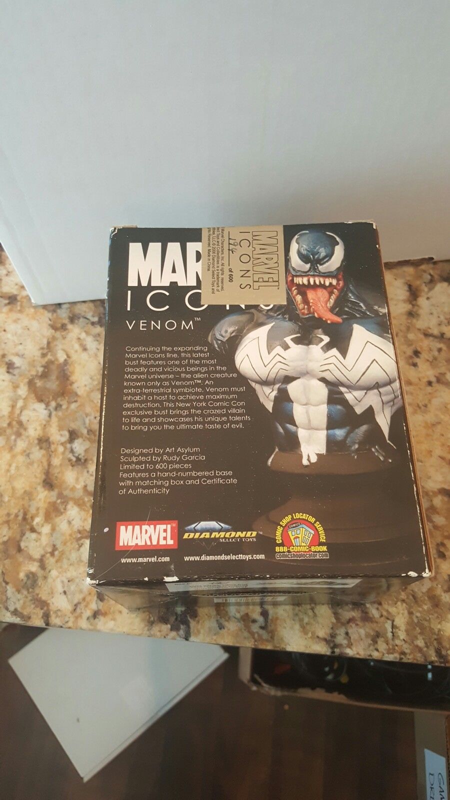 Venom Marvel Icons Statue Bust NYCC Exclusive Brand New