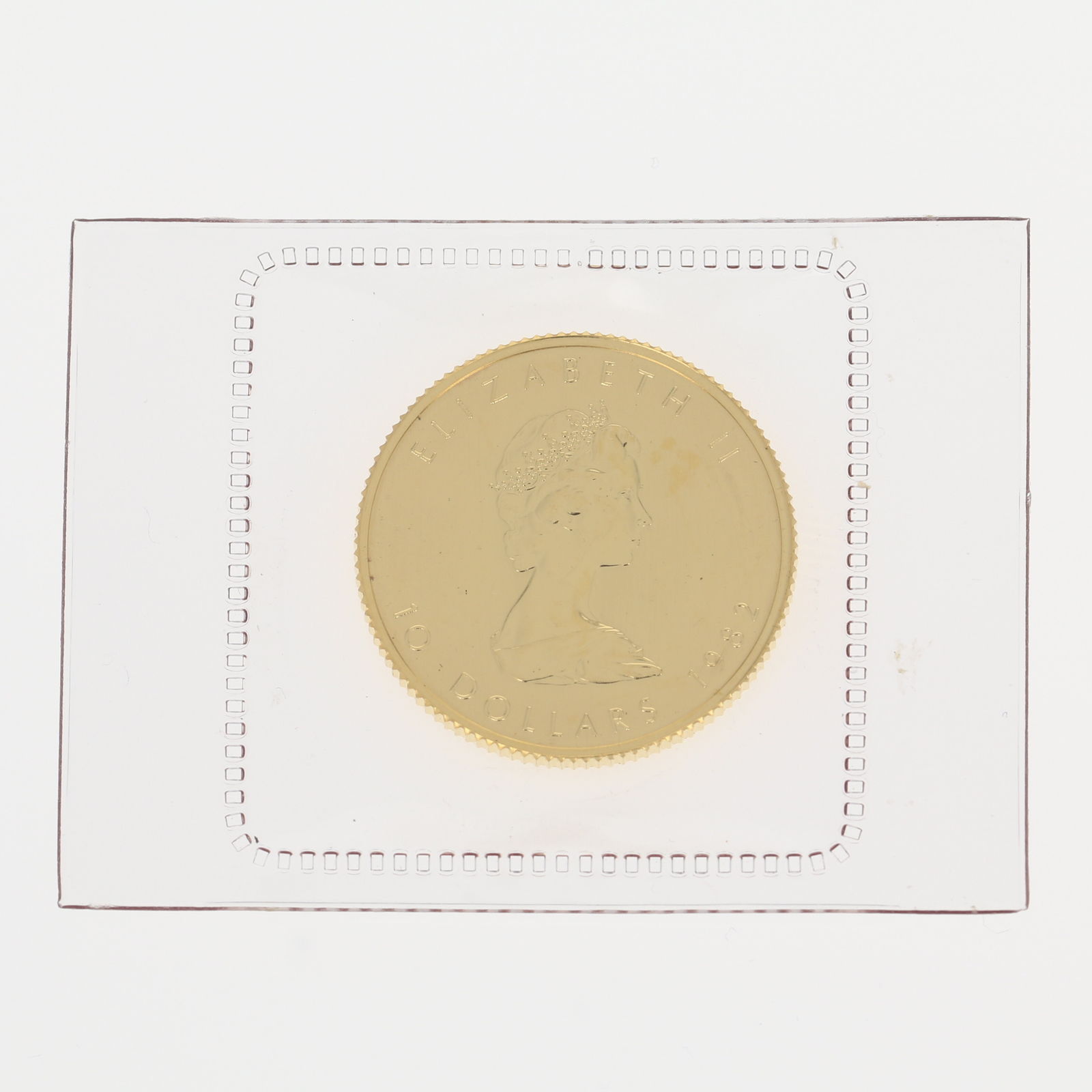 1982 Canadian Elizabeth II $10 Gold Coin .999 Fine Gold 1/4oz Maple Leaf