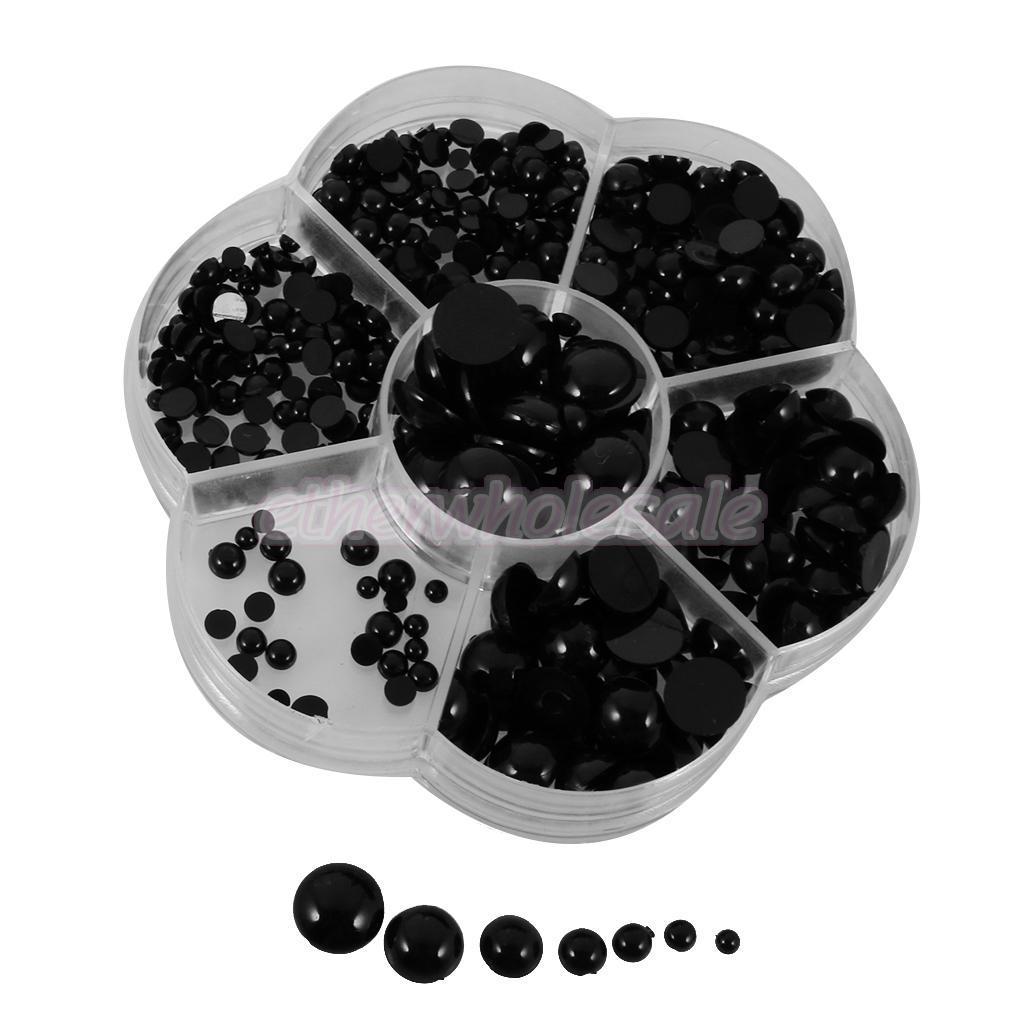 510pcs Noir Yeux de Sécurité Plastique Accs Pour Poupées Peluche Ours 3-12mm