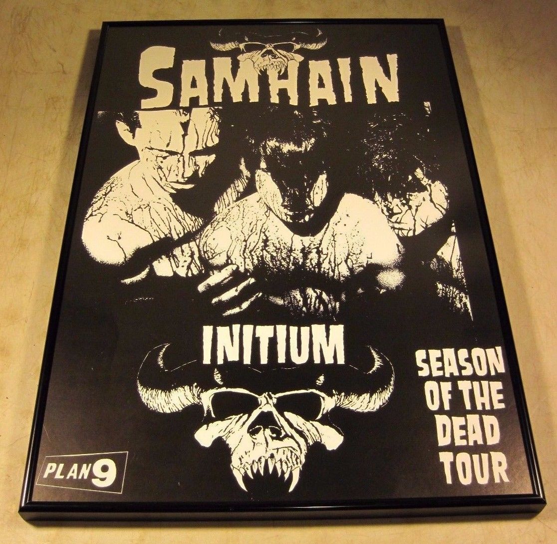 Vintage 1980's Original Samhain Initium Plan 9 Season Of The Dead Tour Poster