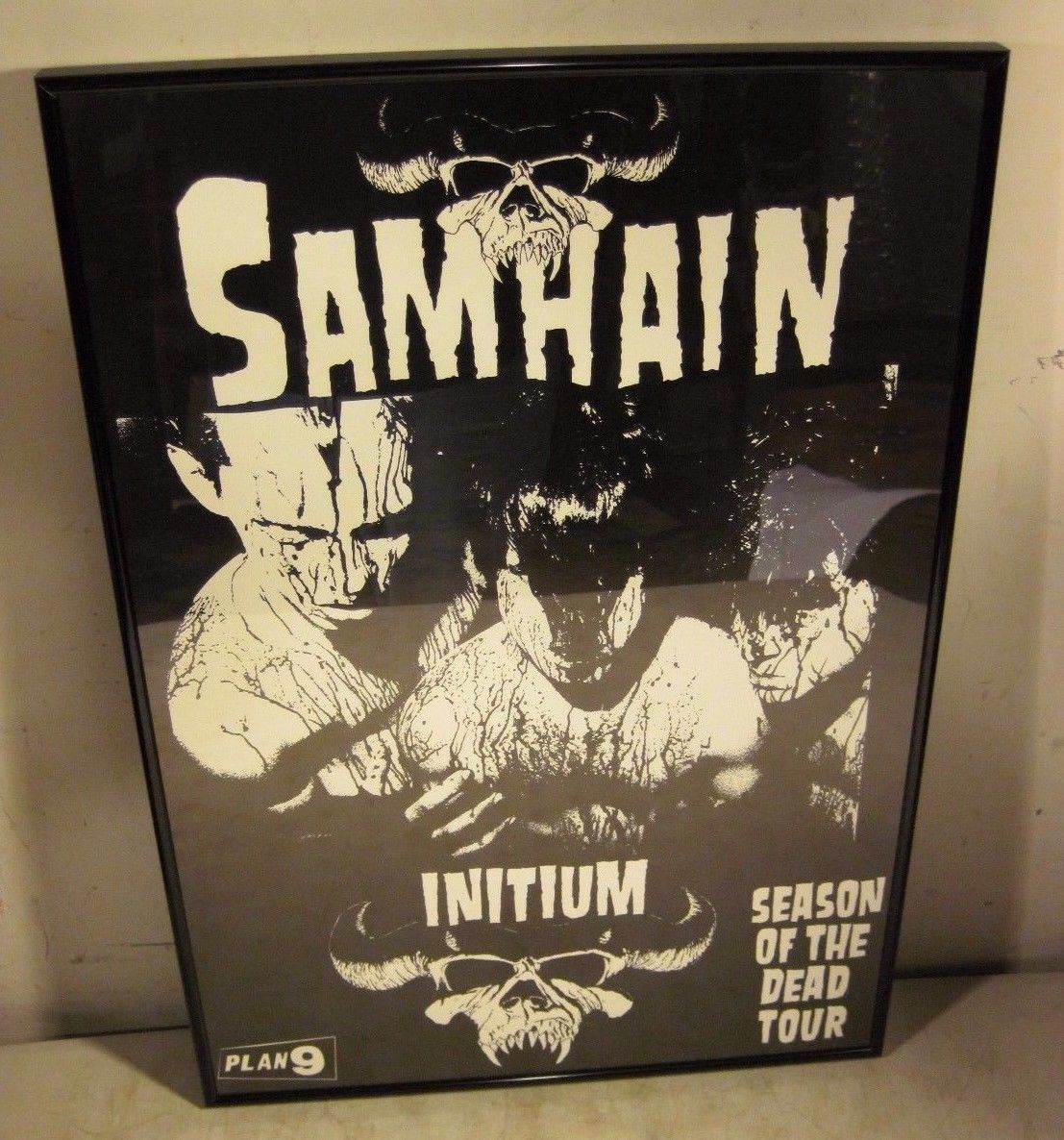 Vintage 1980's Original Samhain Initium Plan 9 Season Of The Dead Tour Poster