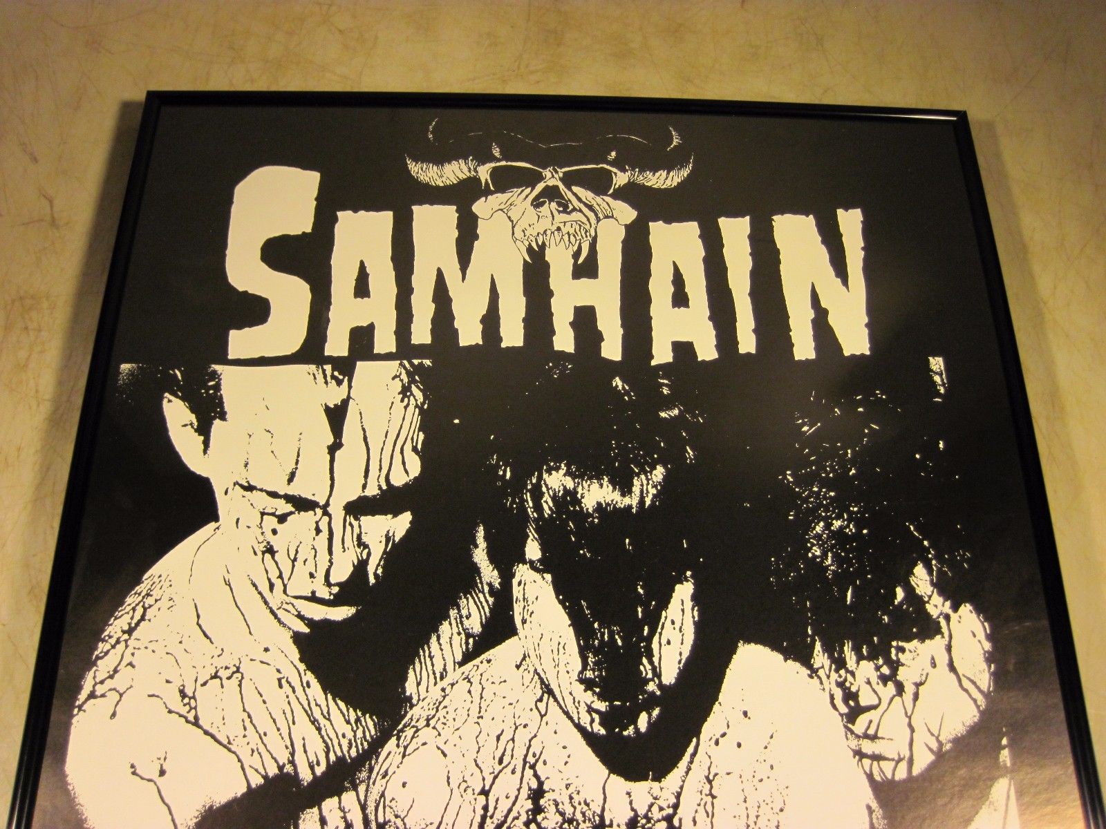 Vintage 1980's Original Samhain Initium Plan 9 Season Of The Dead Tour Poster