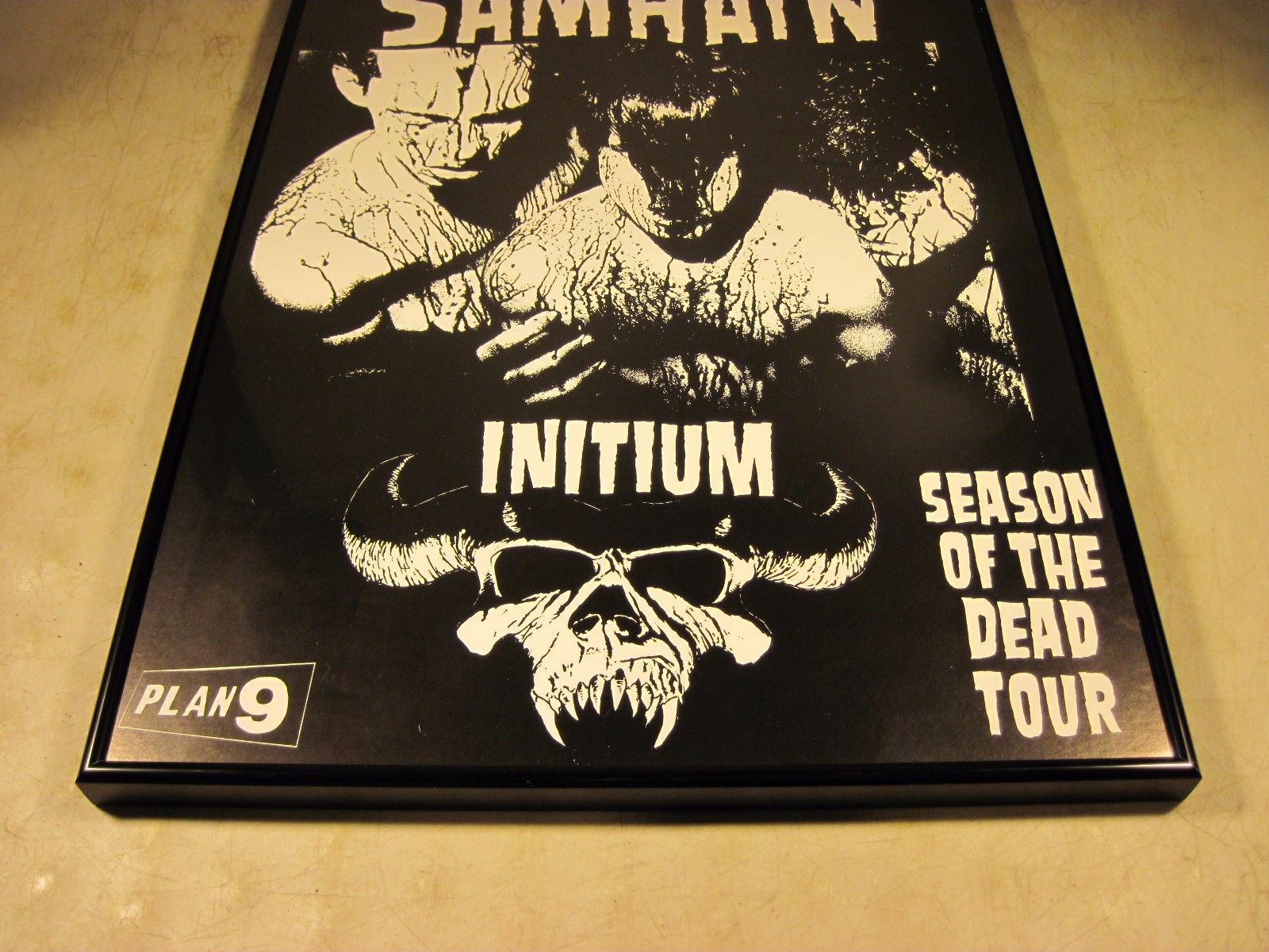 Vintage 1980's Original Samhain Initium Plan 9 Season Of The Dead Tour Poster