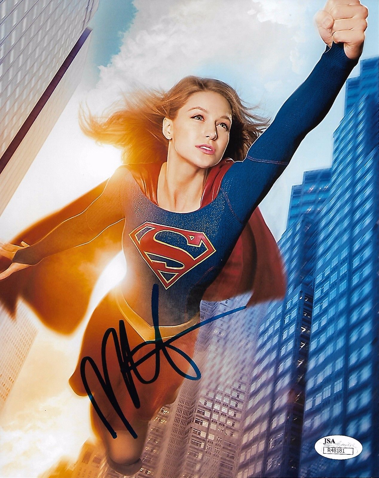 Melissa Benoist Supergirl Autographed Signed 8x10 Photo JSA COA #A8