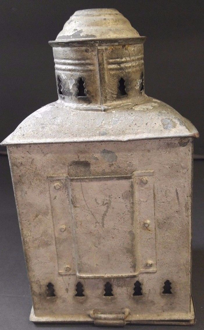 Antique Triplex Ship Signal Light Lantern Nautical Maritime Dates 1910