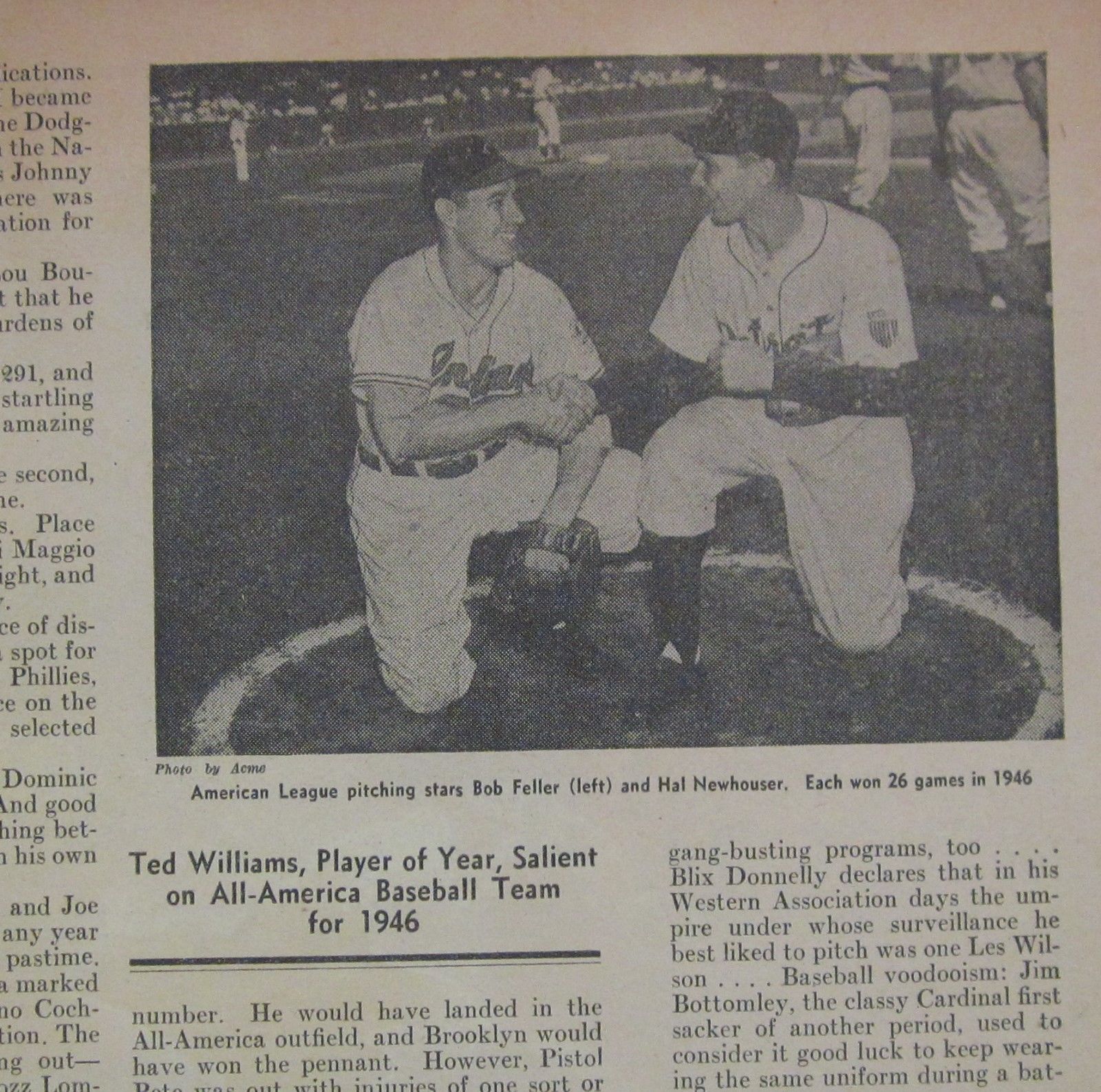 1946 December Baseball Magazine St. Louis Cardinals World Series cover