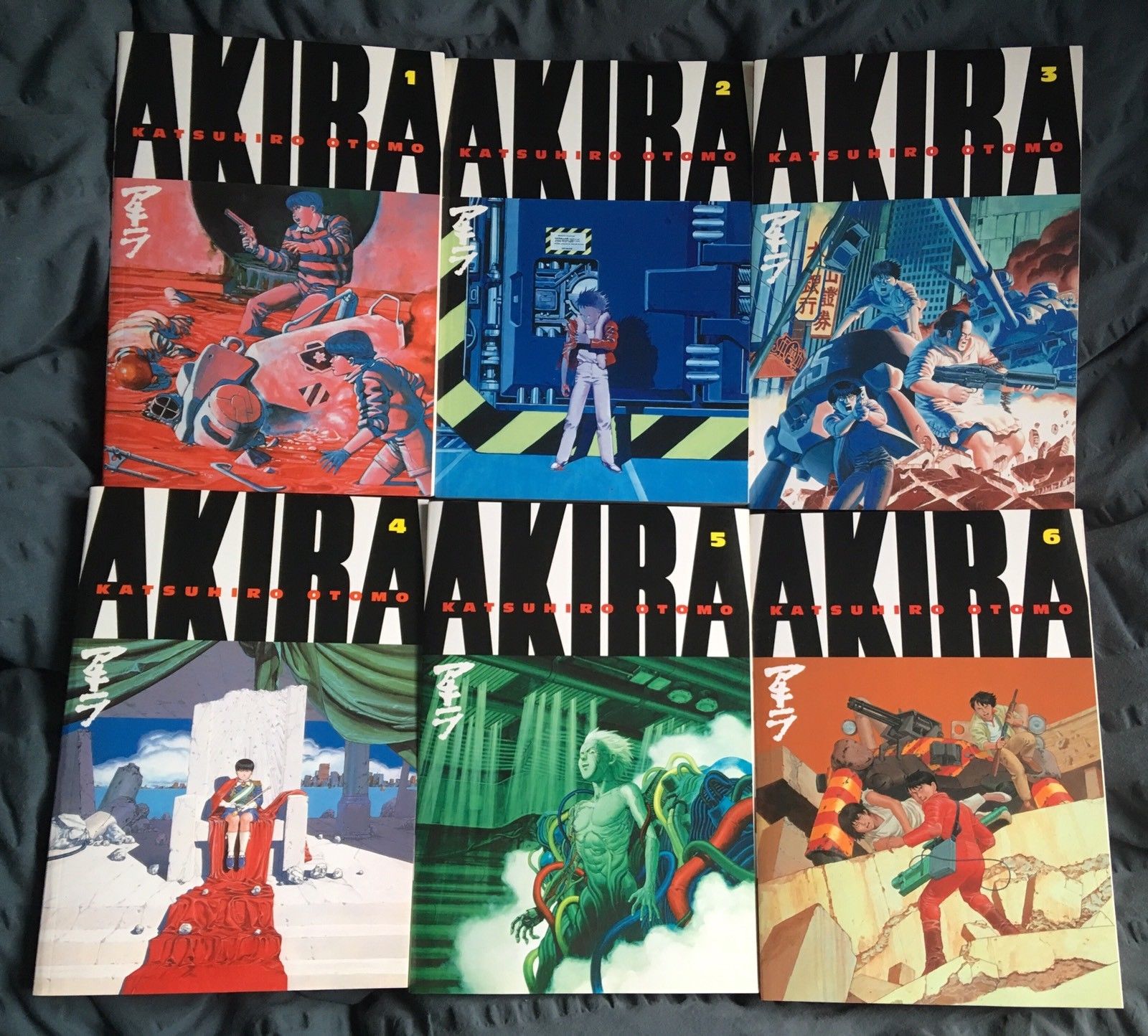 Akira Manga by Katsuhiro Otomo Volumes 1-6 Complete Series English Kodansha