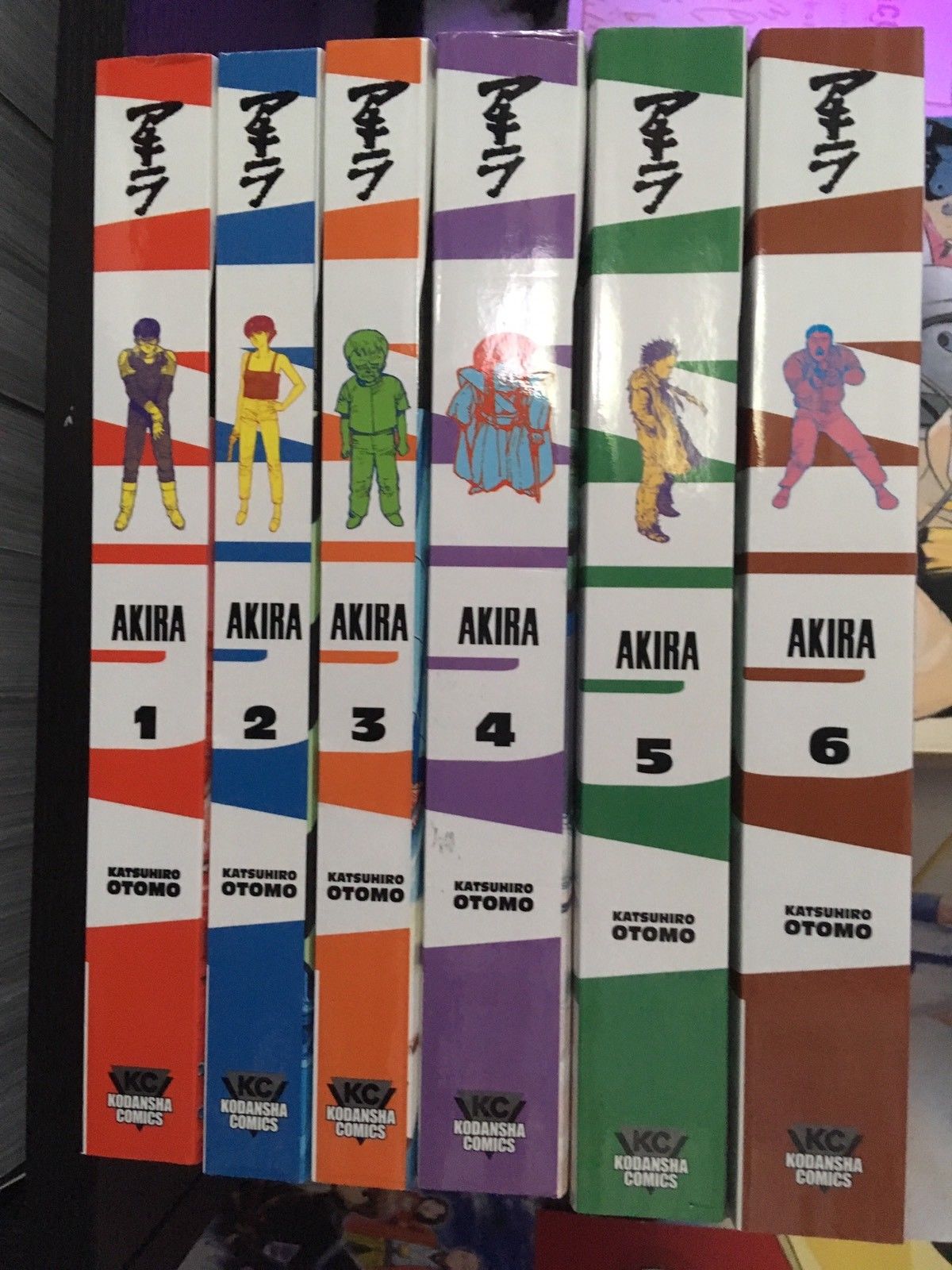 Akira Manga by Katsuhiro Otomo Volumes 1-6 Complete Series English Kodansha