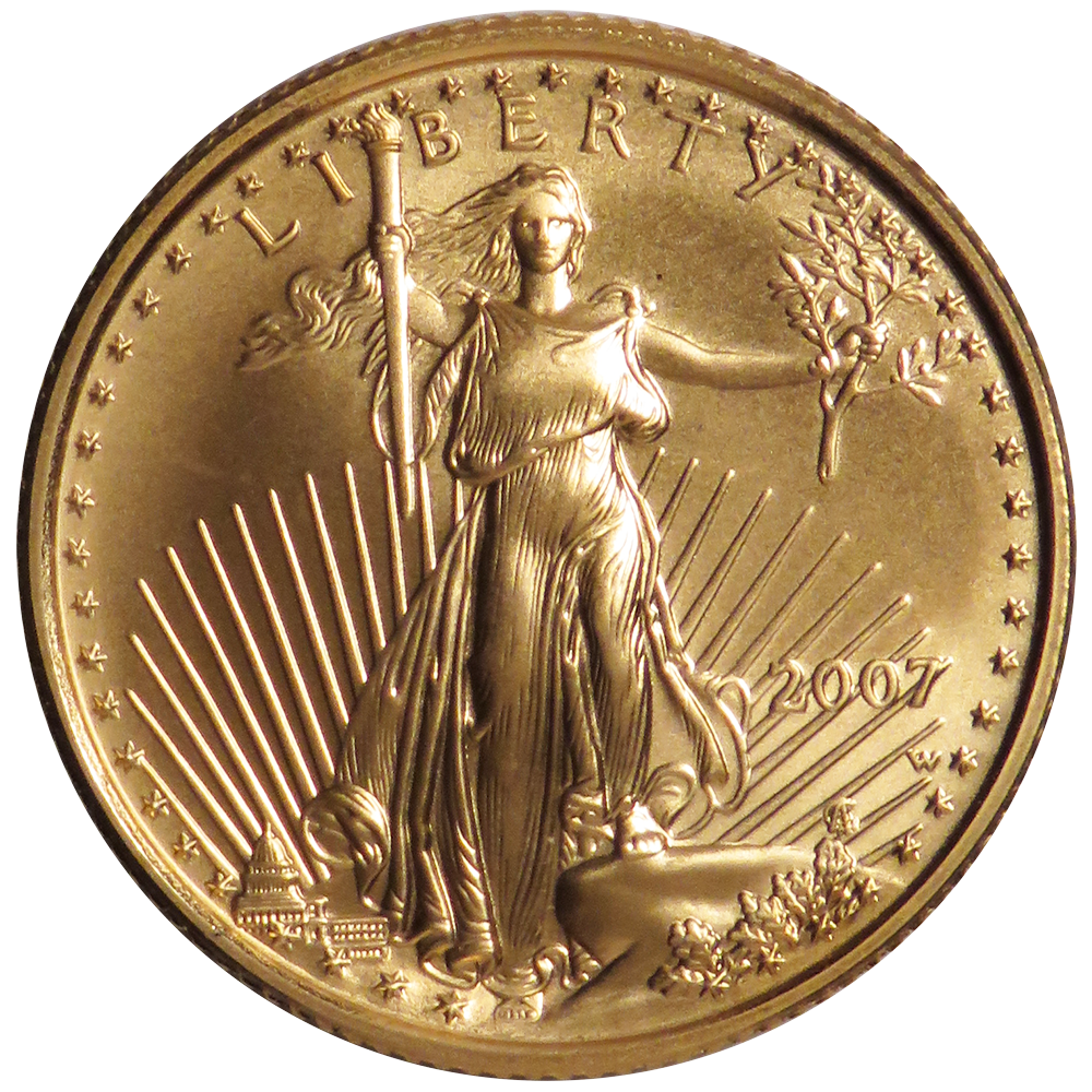 2007 $10 American Gold Eagle 1/4 oz Brilliant Uncirculated