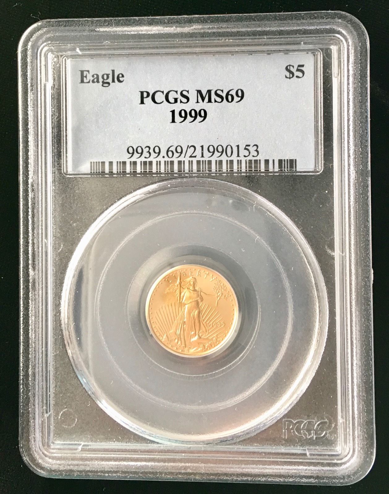 1999 $5 Gold Eagle PCGS MS69