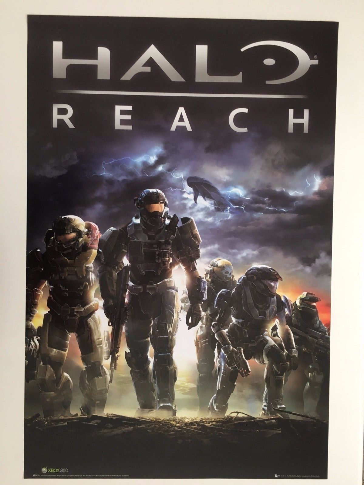 HALO REACH, AUTHENTIC LICENSED 2010 MICROSOFT XBOX 360  POSTER