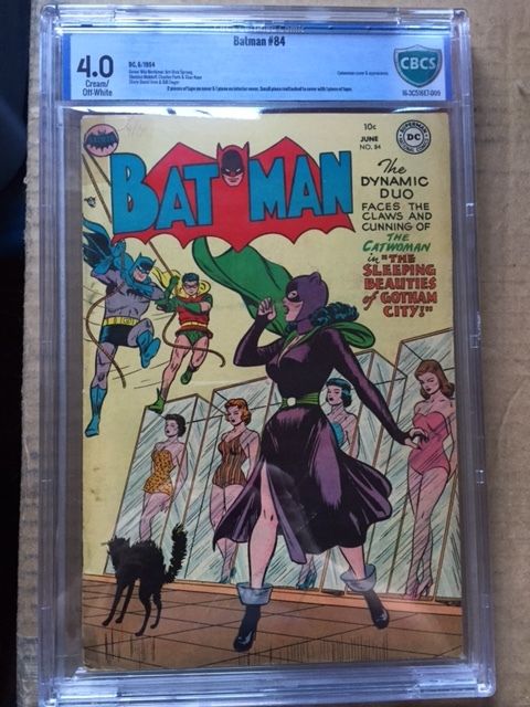 BATMAN #84 CGC VG 4.0; CM-OW; Catwoman cover! Scarce!