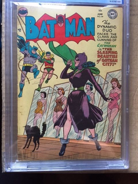 BATMAN #84 CGC VG 4.0; CM-OW; Catwoman cover! Scarce!